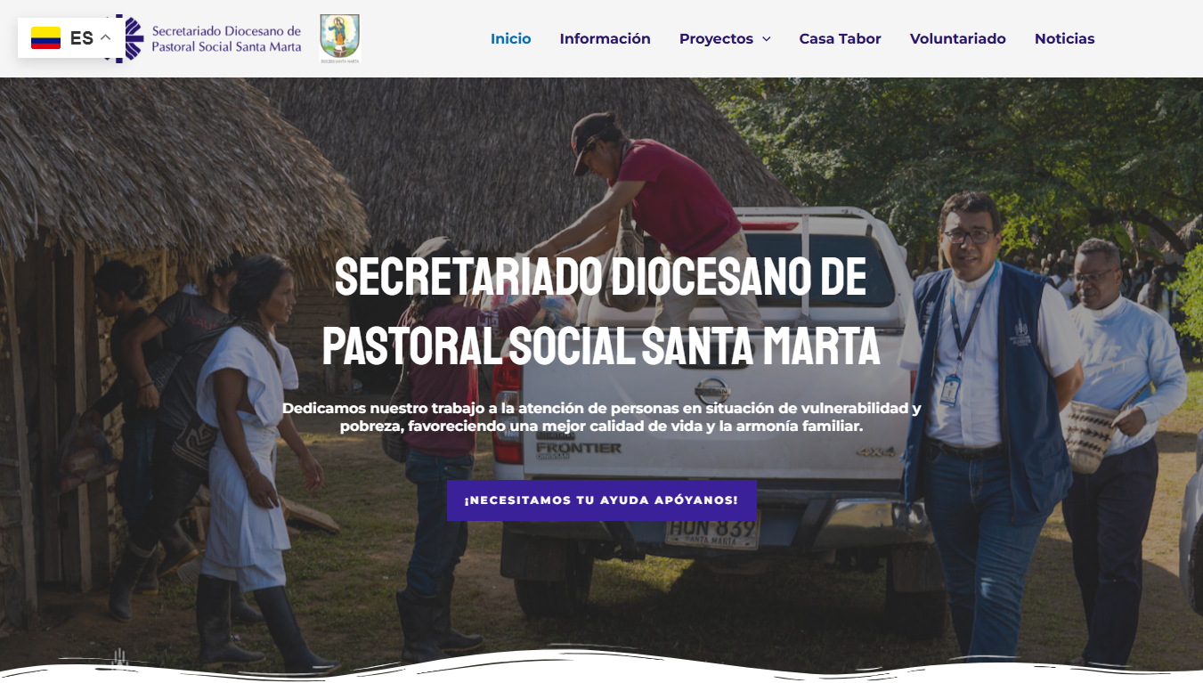 Sitio web Pastoral Social Santa Marta
